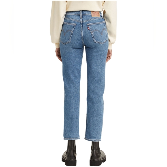 Levi's Women's Wedgie High Rise Straight Jeans Love In The Mist - Medium - Picture 4 of 5